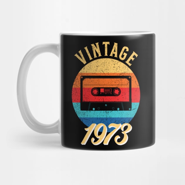 Vintage Year Since 1973 | Cassette | 49th Birthday Gift by jiromie